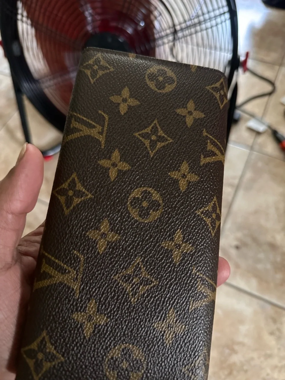 Louis Vuitton Yellow Textured Leather Wallet with Silver RMG Monogram